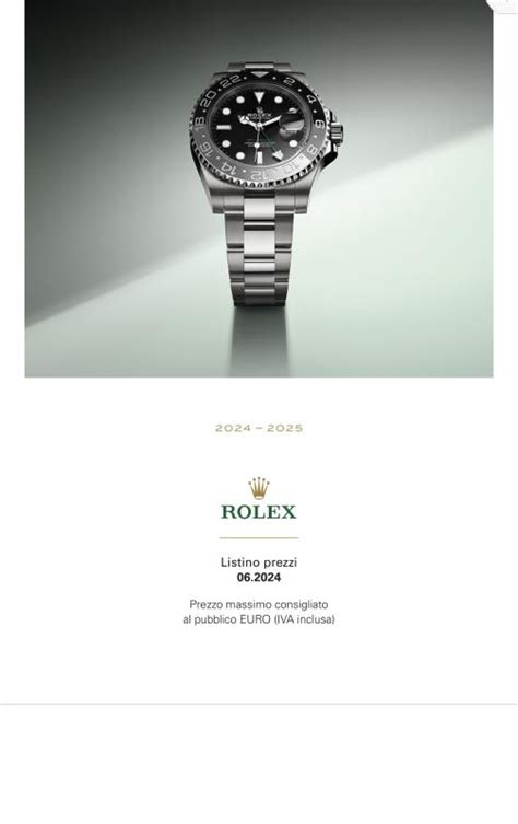 aumento listino rolex